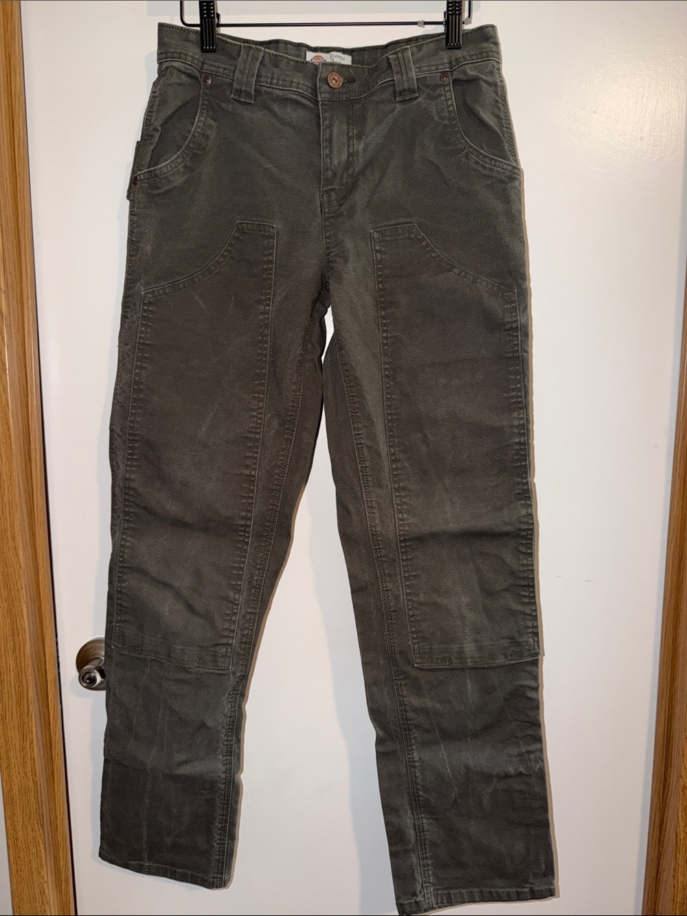 Dickies Women Dark Charcoal Gray Work Pants